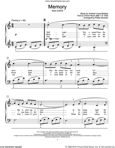 Memory (from Cats) (arr. Phillip Keveren)
