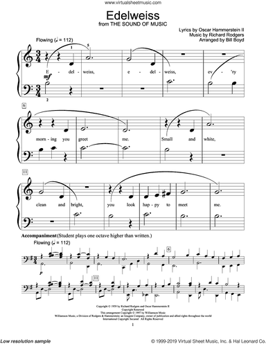 Edelweiss (from The Sound Of Music) (arr. Bill Boyd)