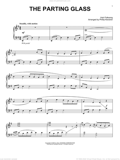 The Parting Glass (arr. Phillip Keveren)