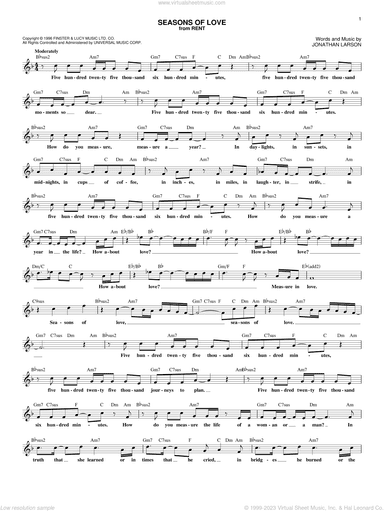 Seasons Of Love (from Rent)
