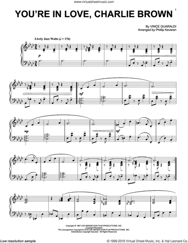 You're In Love, Charlie Brown (arr. Phillip Keveren)
