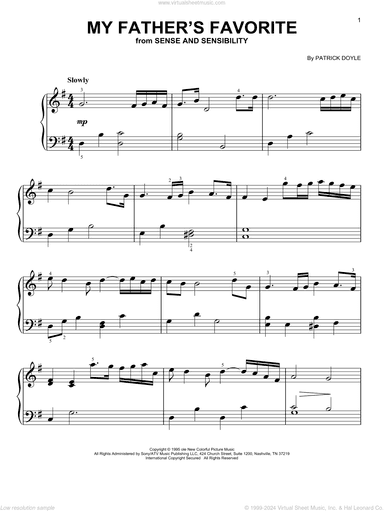 My Father's Favorite (from Sense and Sensibility)