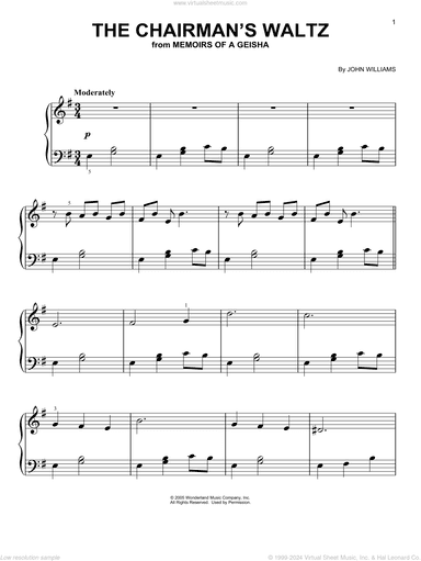 The Chairman's Waltz (from Memoirs of a Geisha)