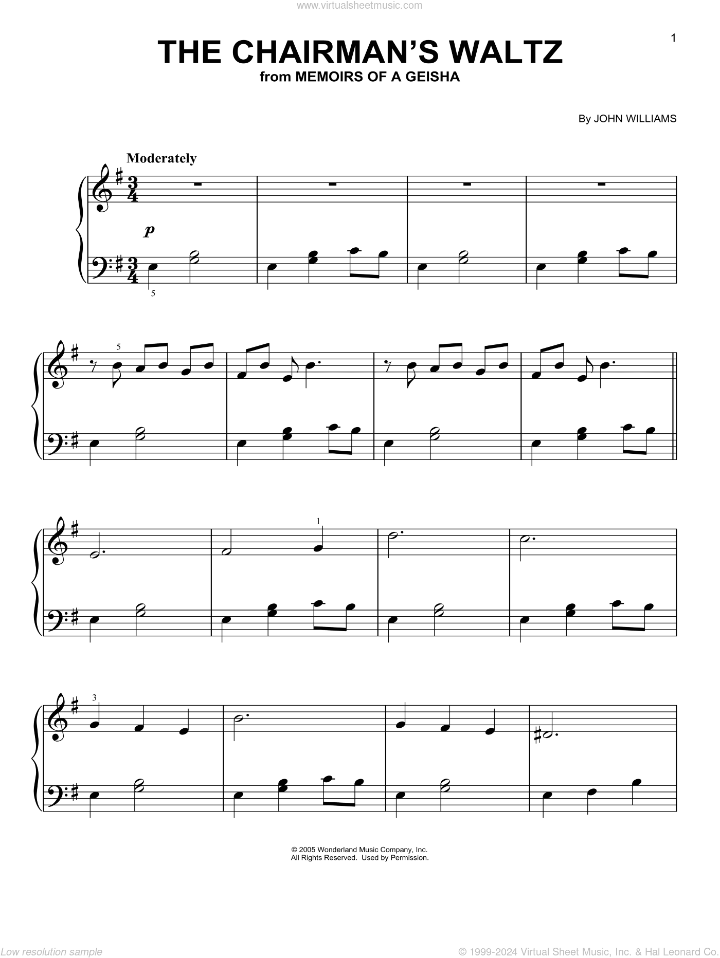 The Chairman's Waltz (from Memoirs of a Geisha)