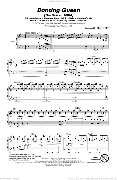 Mamma Mia! - Highlights from the Movie Soundtrack (arr. Mac Huff)