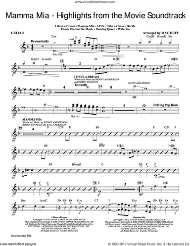 Mamma Mia!, highlights from the movie soundtrack (arr. mac huff)