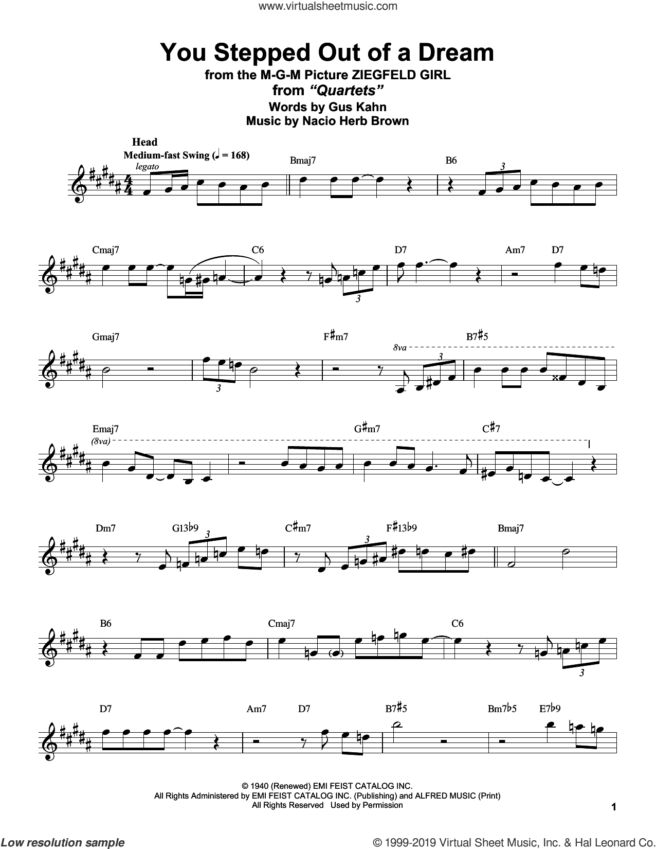 You Stepped Out Of A Dream (from Ziegfeld Girl)