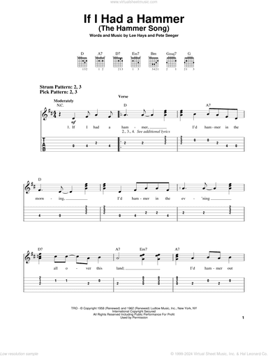 If I Had A Hammer (The Hammer Song)