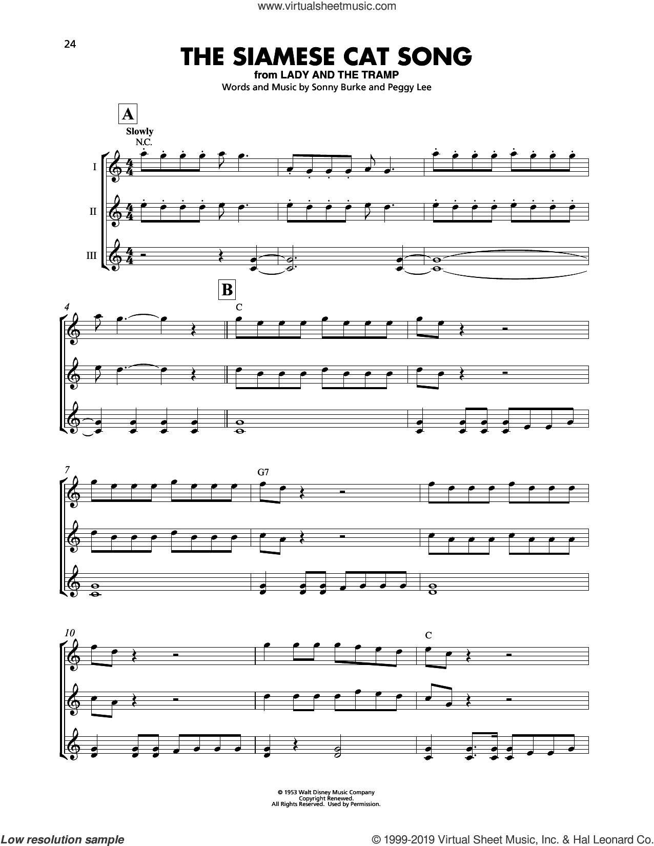 The Siamese Cat Song (from Lady And The Tramp)