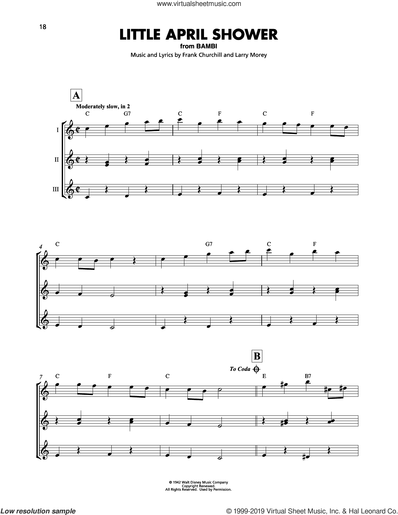 Little April Shower (from Disney's Bambi)