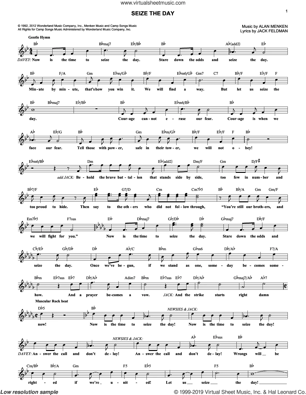 Seize The Day (from Newsies The Musical)