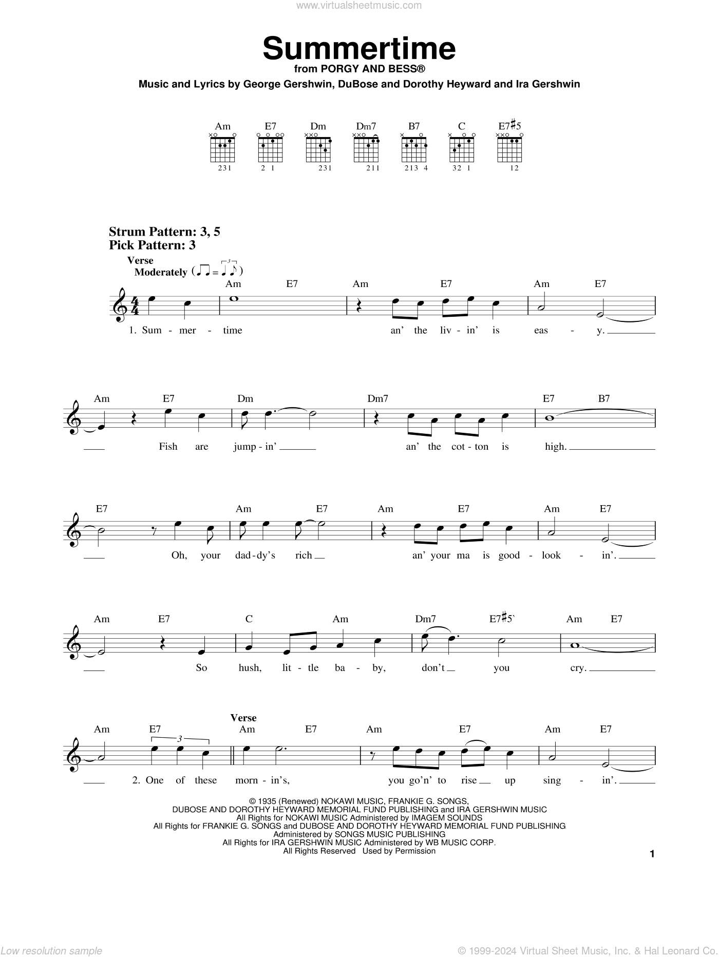 Summertime (from Porgy and Bess)