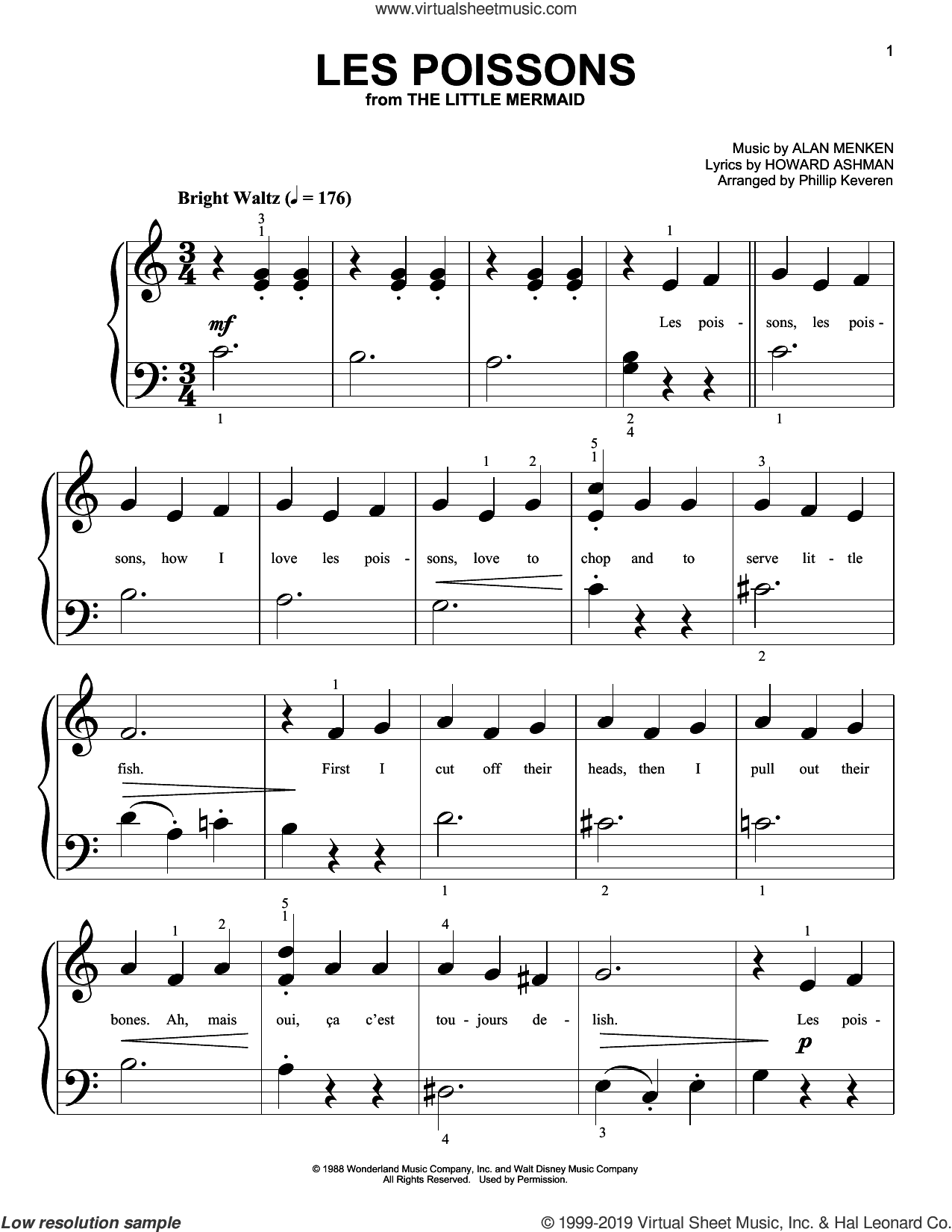 Les Poissons (from The Little Mermaid) (arr. Phillip Keveren)