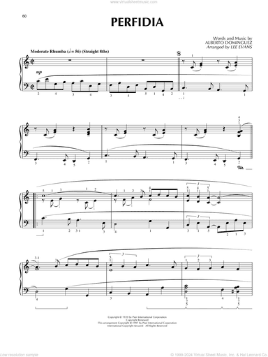 Perfidia (arr. Lee Evans)