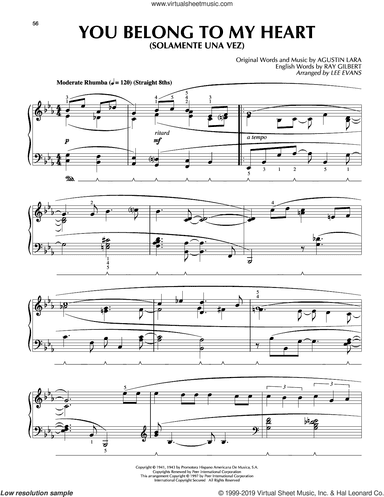 You Belong To My Heart (Solamente Una Vez) (arr. Lee Evans)