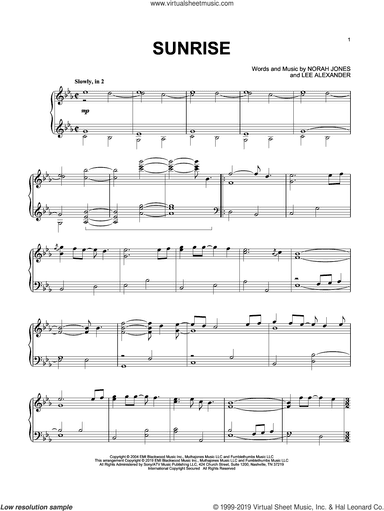 Sunrise, (intermediate)