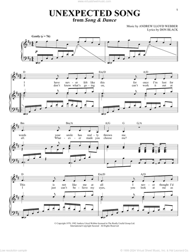 Unexpected Song (from Song and Dance)