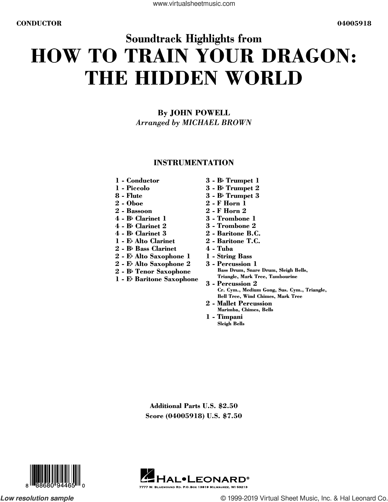 How To Train Your Dragon: The Hidden World (arr. Michael Brown)