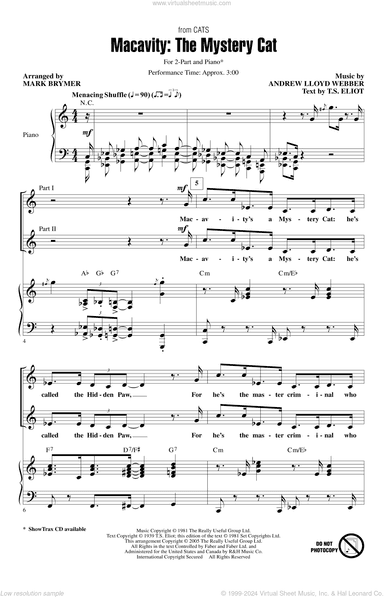 Macavity: The Mystery Cat (from Cats) (arr. Mark Brymer)