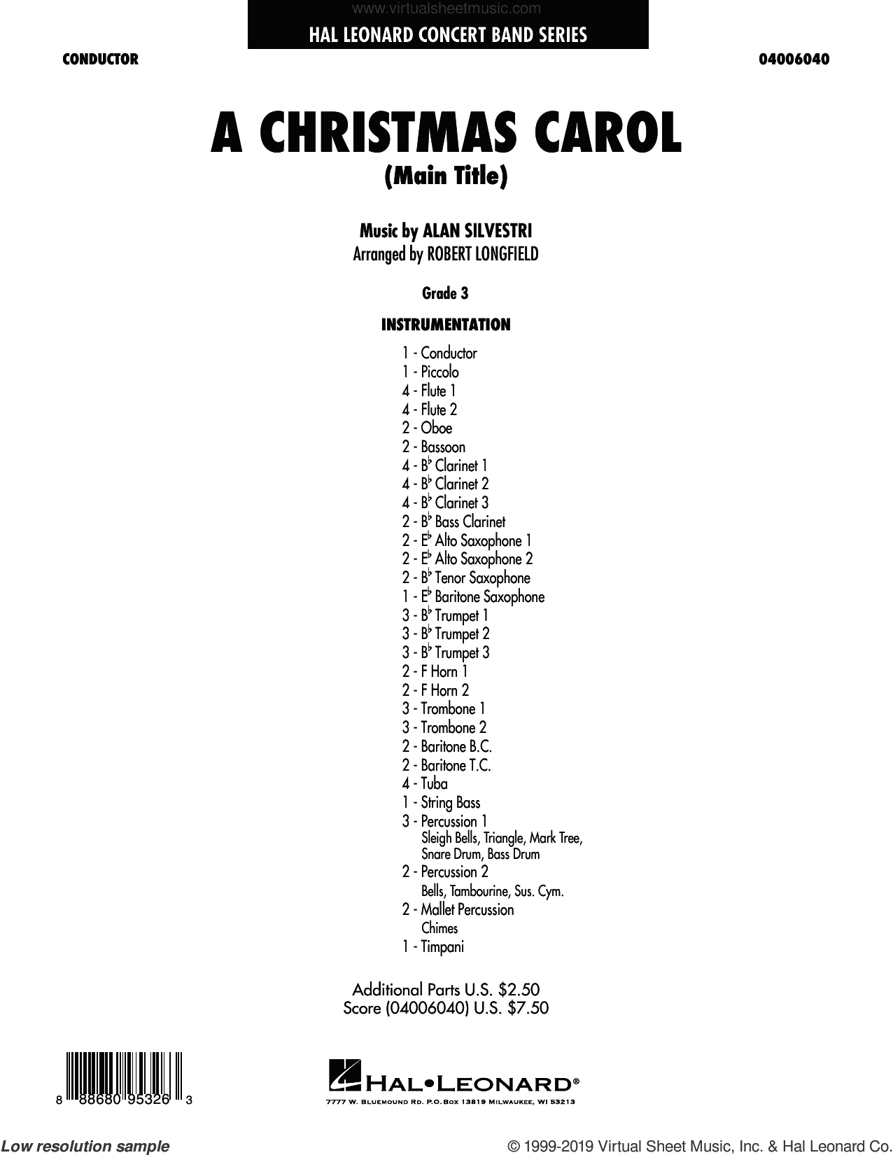 A Christmas Carol (Main Title) (arr. Robert Longfield)