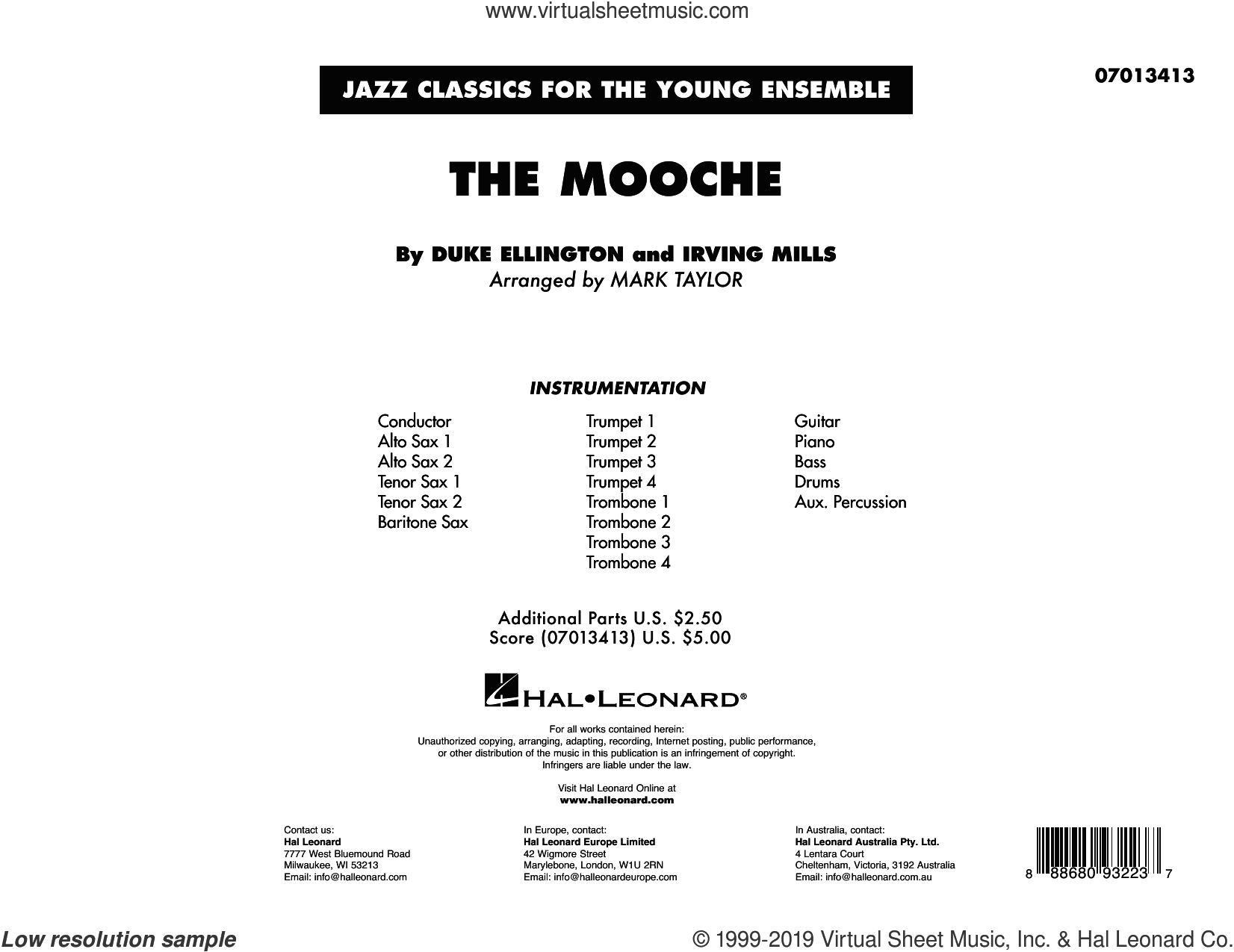 The Mooche (arr. Mark Taylor) (COMPLETE)