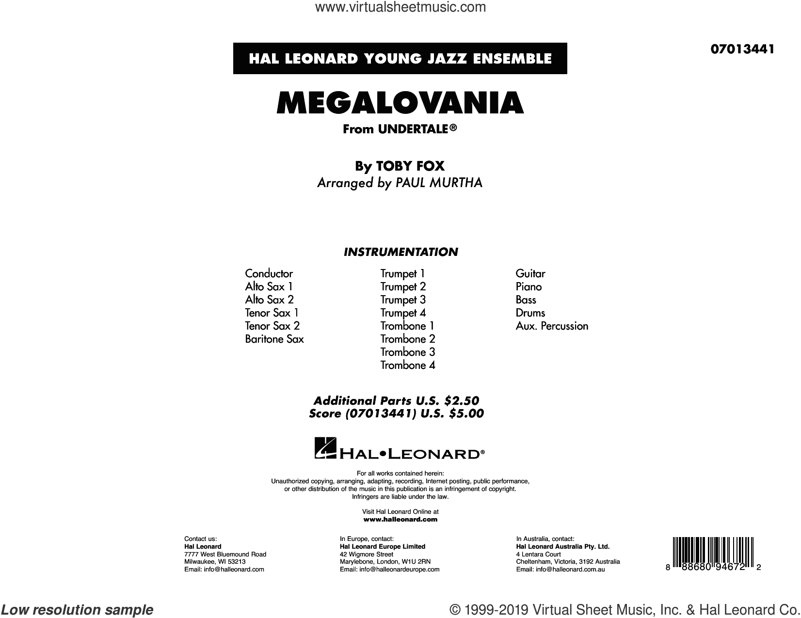 Megalovania (arr. Paul Murtha) (COMPLETE)