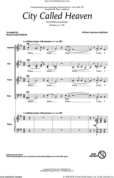 City Called Heaven (arr. Rollo Dilworth)