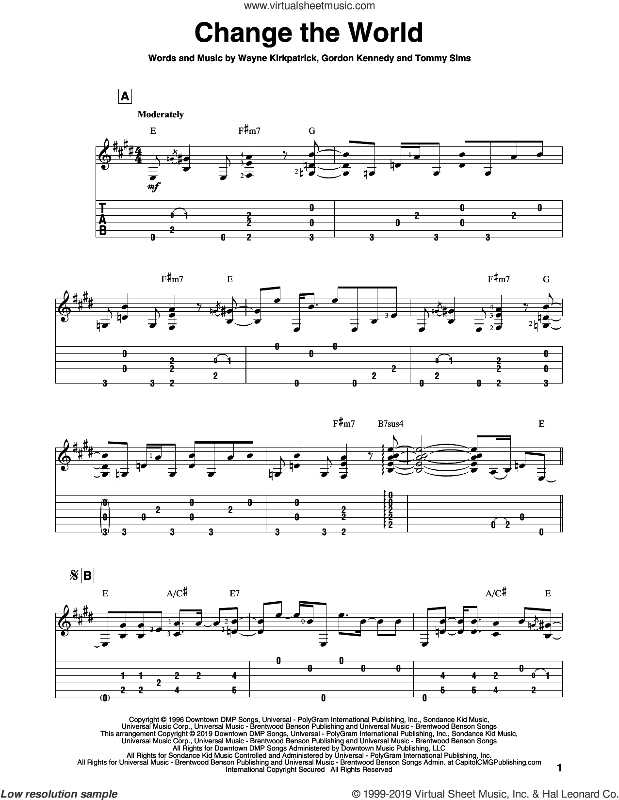 Change The World, (intermediate)