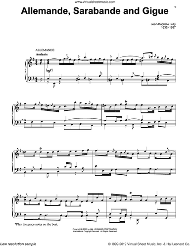 Allemande, Sarabande And Gigue