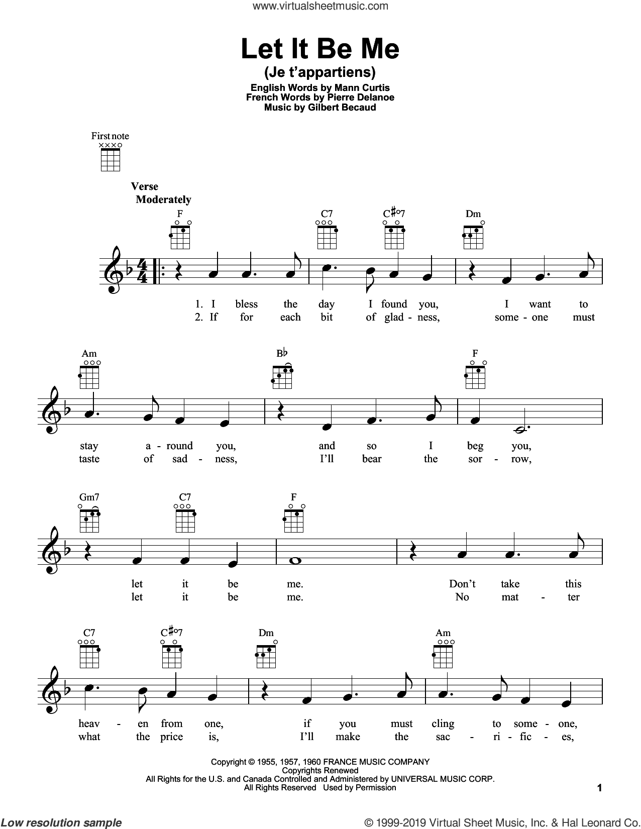 Let It Be Me (Je T'appartiens)