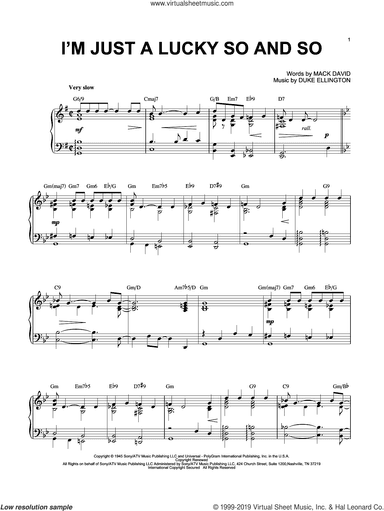 I'm Just A Lucky So And So (arr. Brent Edstrom)