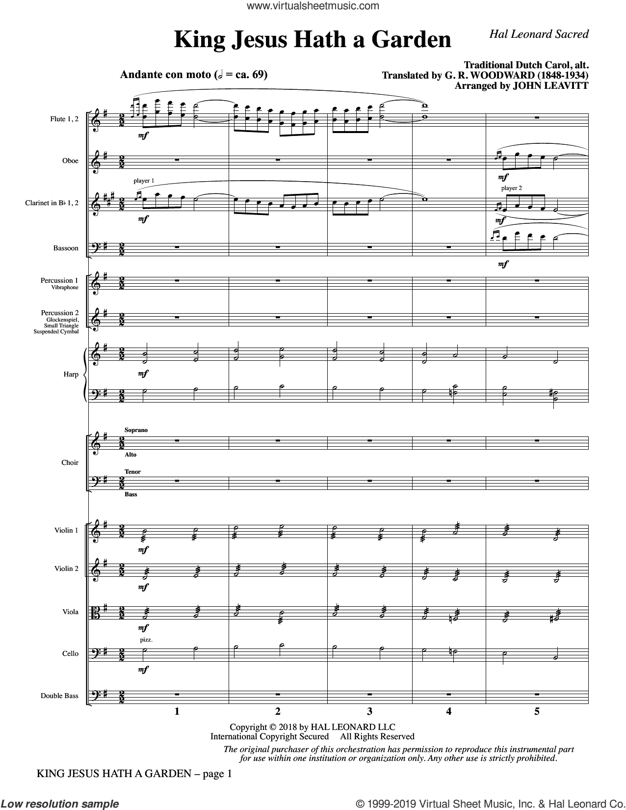 King Jesus Hath a Garden (arr. John Leavitt)