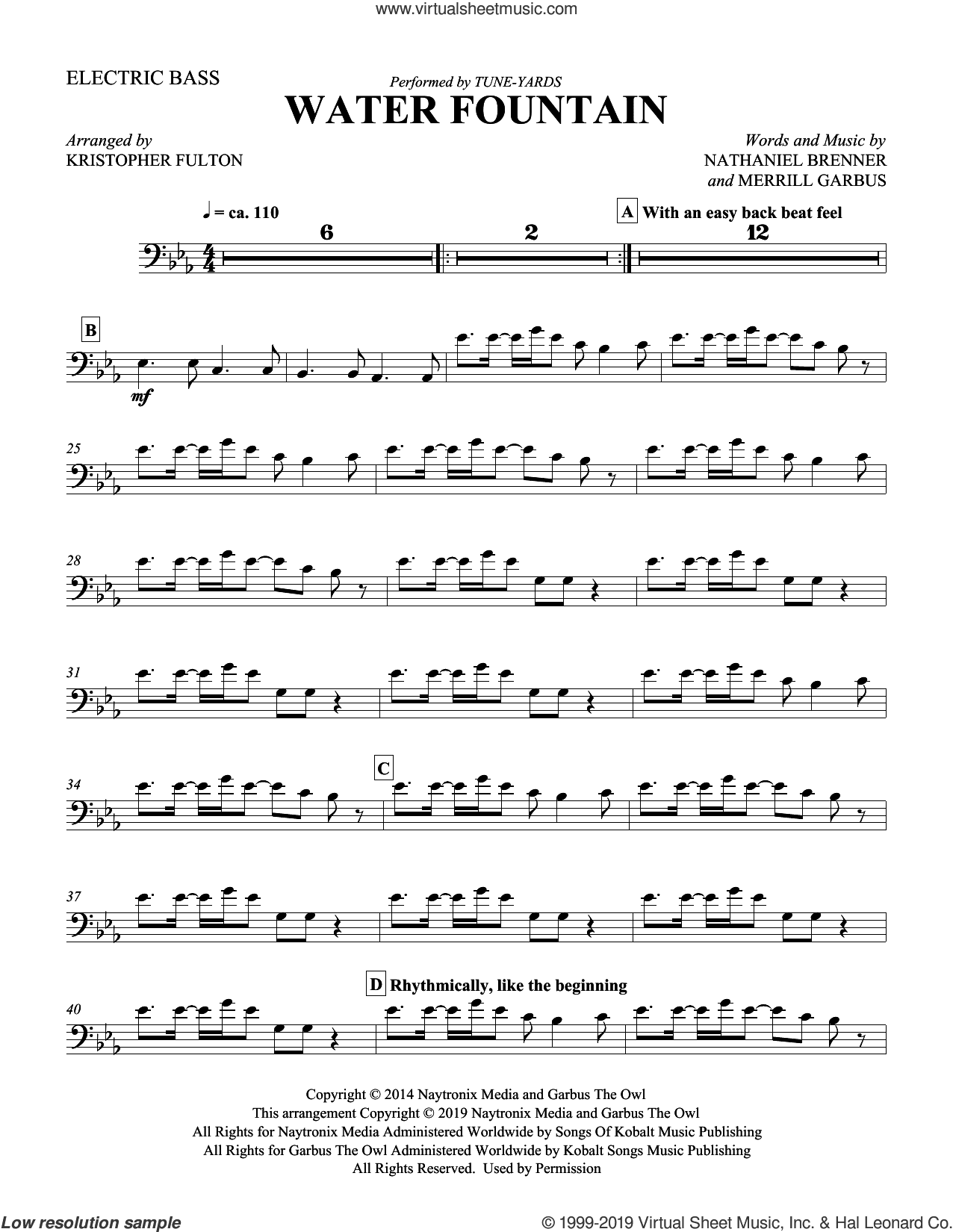 Water Fountain (arr. Kristopher Fulton) (complete set of parts)