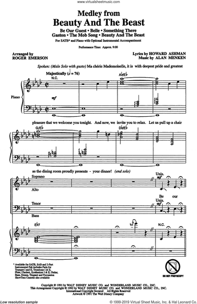 Beauty And The Beast (Medley) (arr. Roger Emerson)