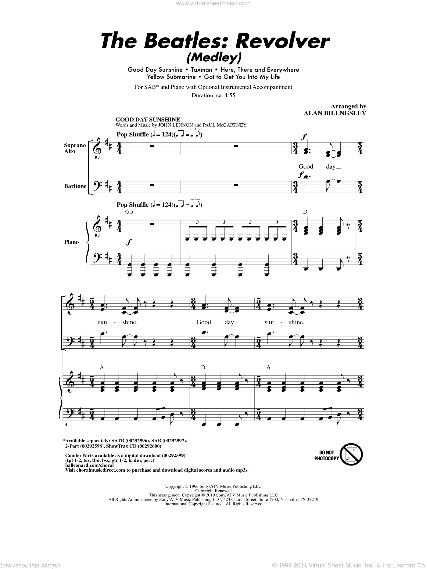 The Beatles: Revolver (Medley) (arr. Alan Billingsley)