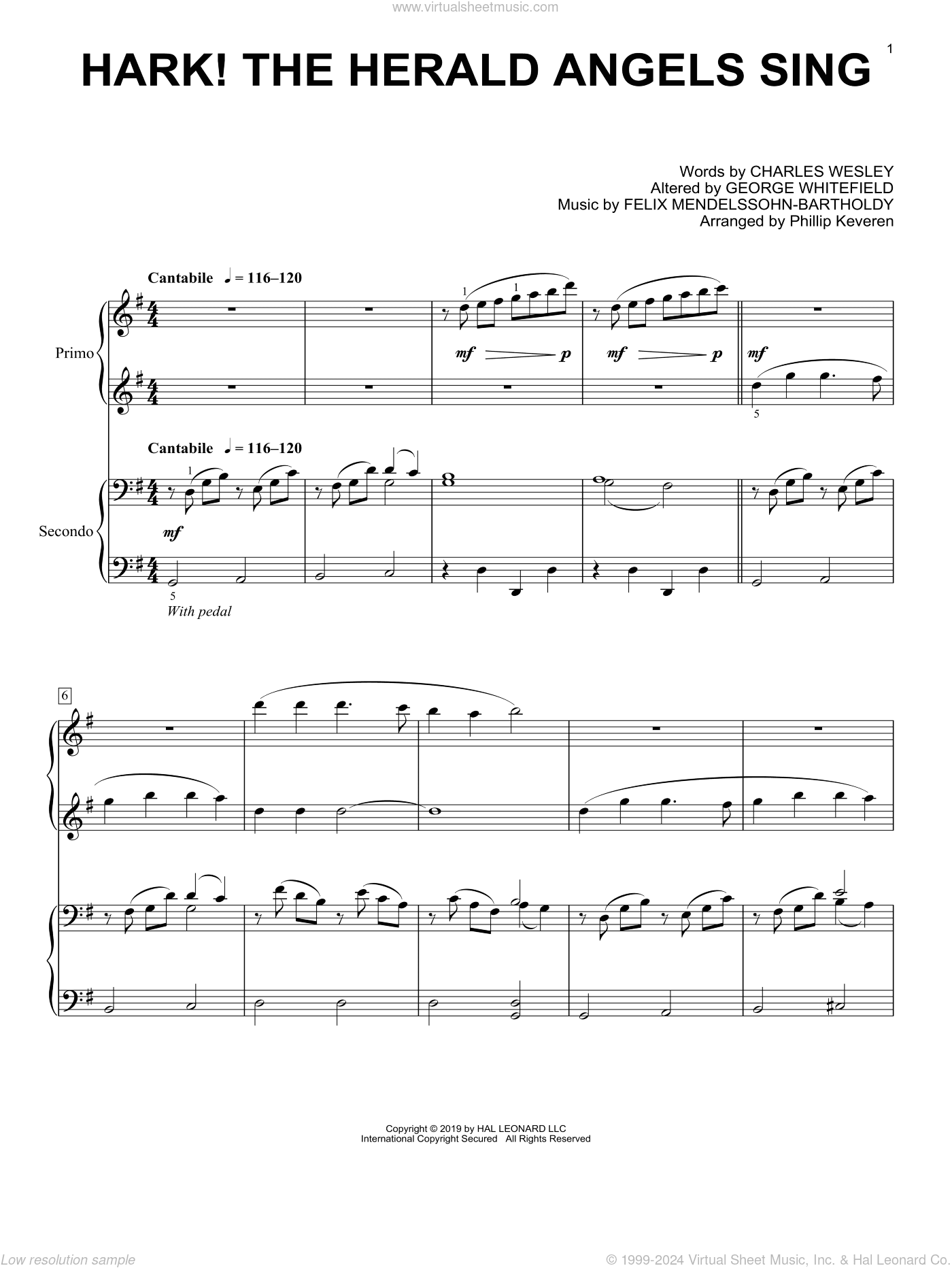 Hark! The Herald Angels Sing (arr. Phillip Keveren)