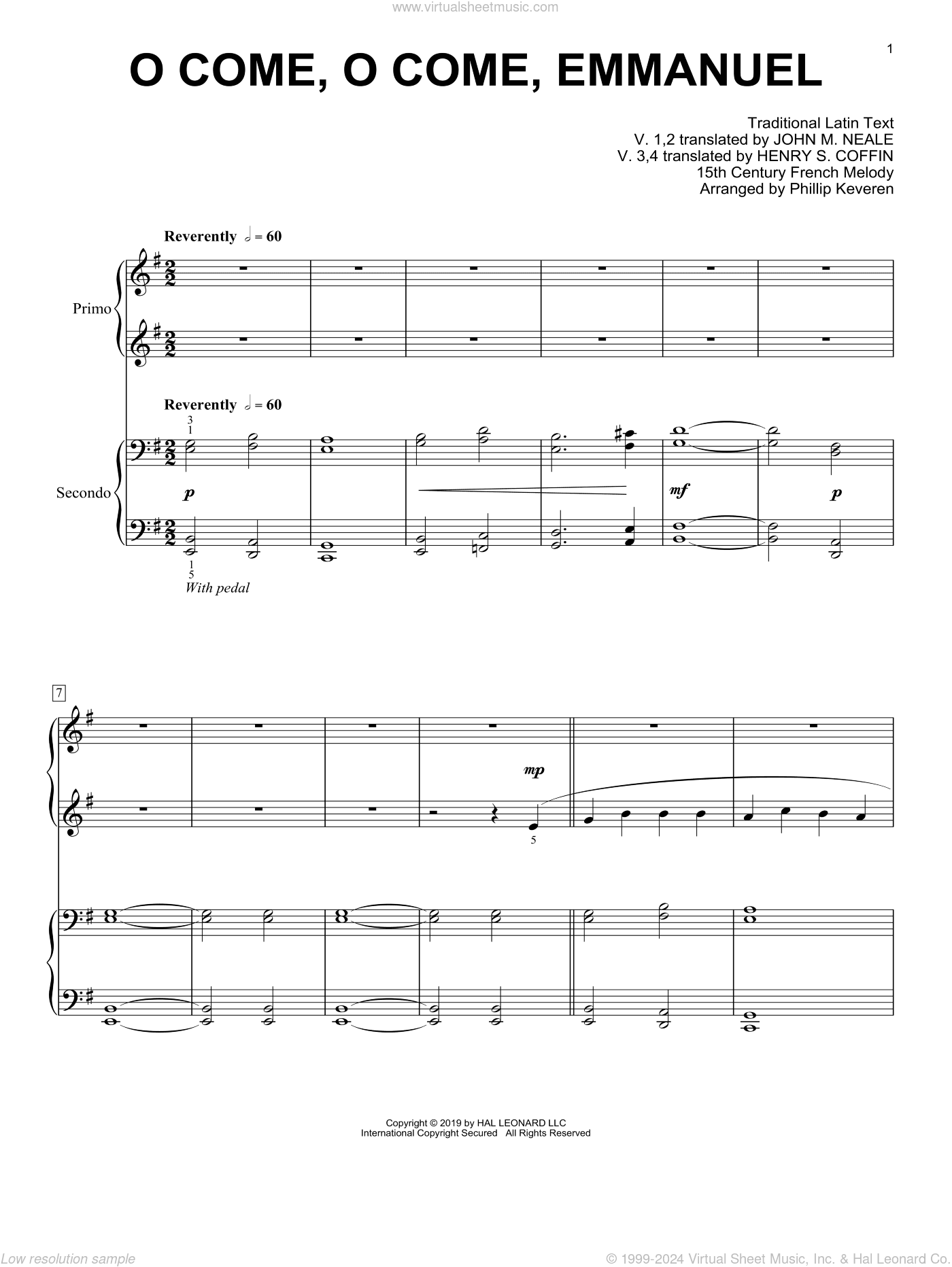 O Come, O Come, Emmanuel (arr. Phillip Keveren)