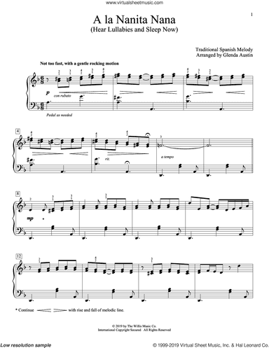 A La Nanita Nana (Hear Lullabies And Sleep Now) (arr. Glenda Austin)