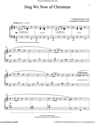 Sing We Now Of Christmas (arr. Glenda Austin)