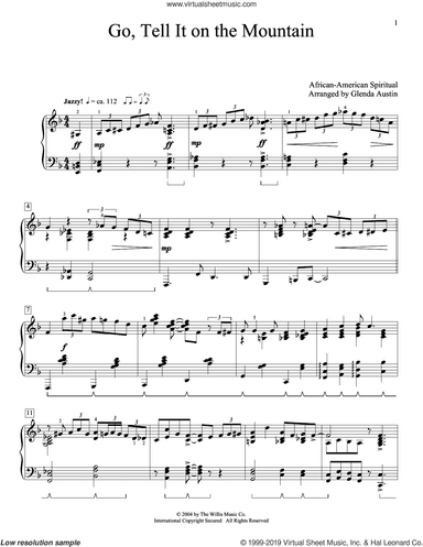 Go, Tell It On The Mountain (arr. Glenda Austin)