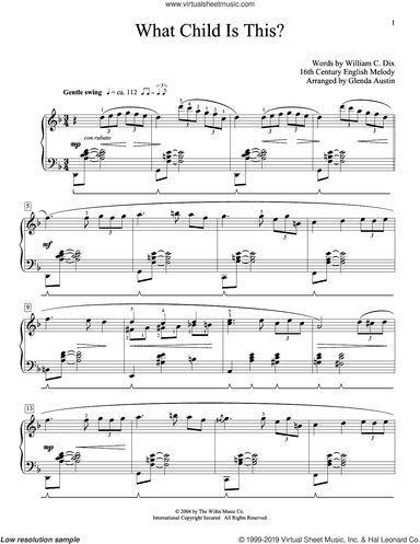 What Child Is This? (arr. Glenda Austin)