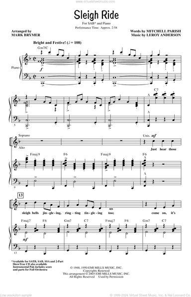 Sleigh Ride (arr. Mark Brymer)
