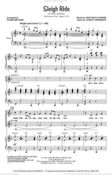 Sleigh Ride (arr. Mark Brymer)