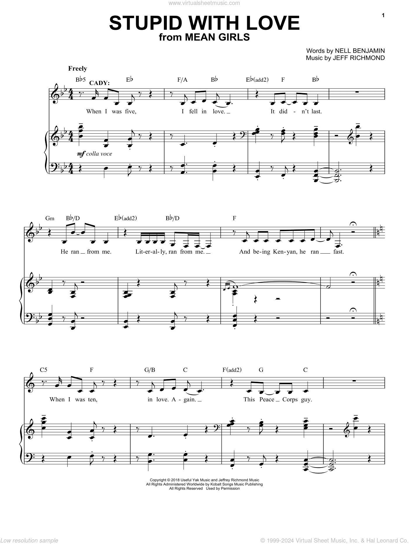 Stupid With Love (from Mean Girls: The Broadway Musical)