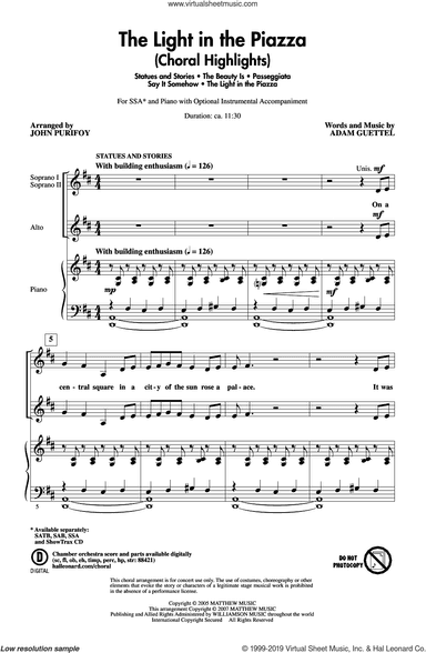 The Light In The Piazza (Choral Highlights) (arr. John Purifoy)