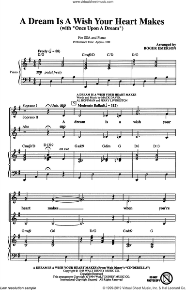 A Dream Is A Wish Your Heart Makes (with "Once Upon A Dream")