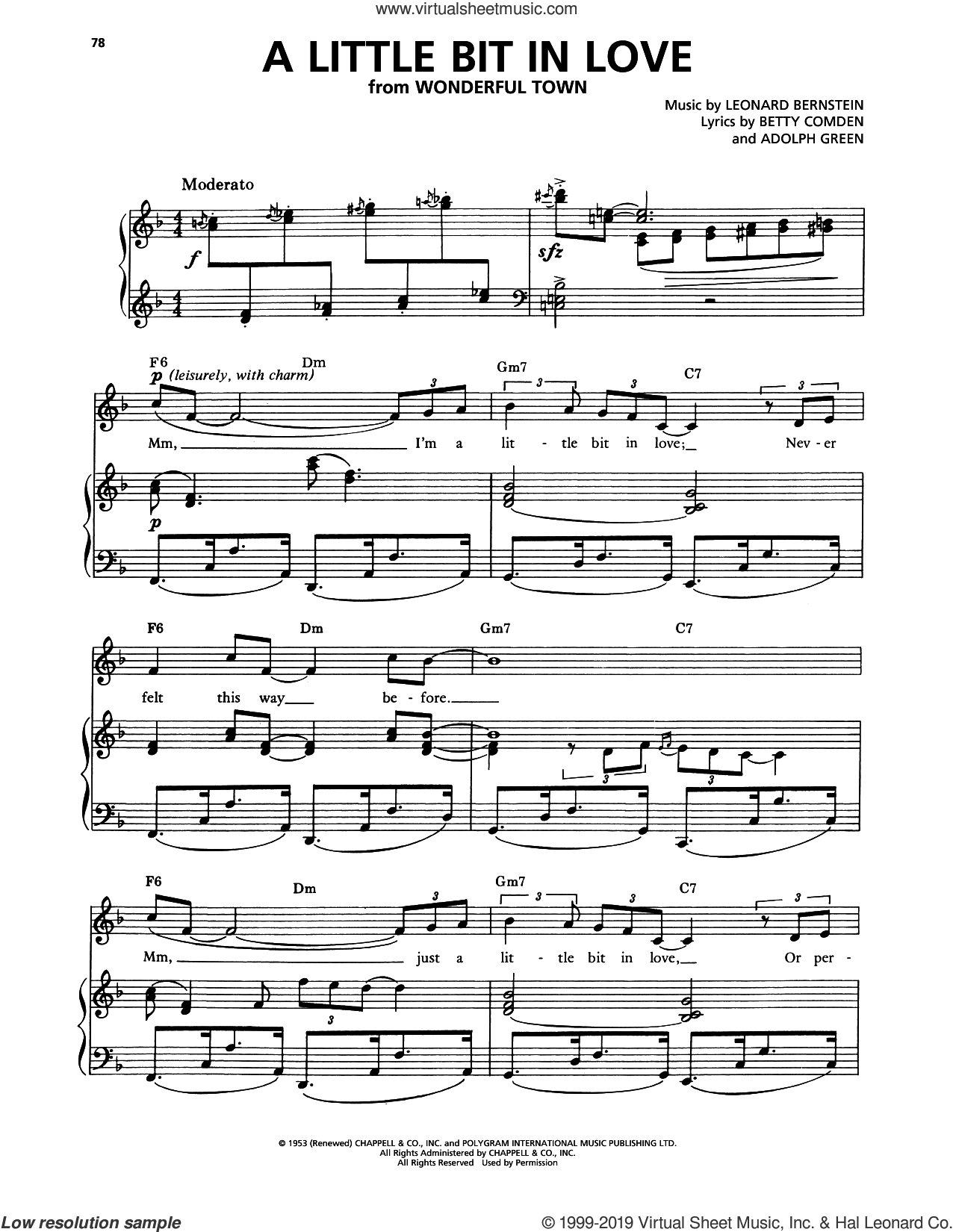 A Little Bit In Love (from Wonderful Town)