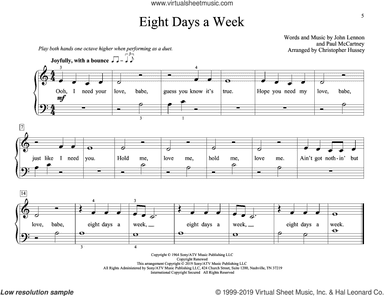 Eight Days A Week (arr. Christopher Hussey)
