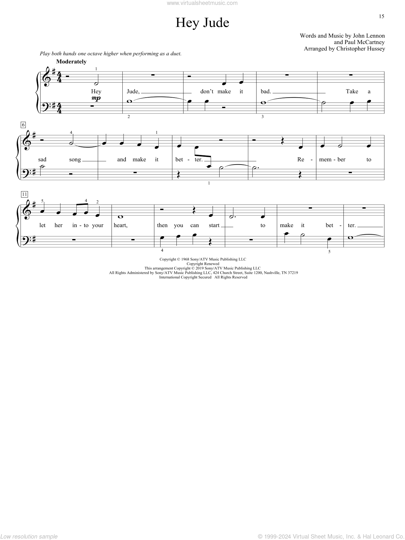 Hey Jude (arr. Christopher Hussey)