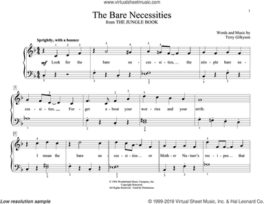 The Bare Necessities (from Disney's The Jungle Book) (arr. Christopher Hussey)